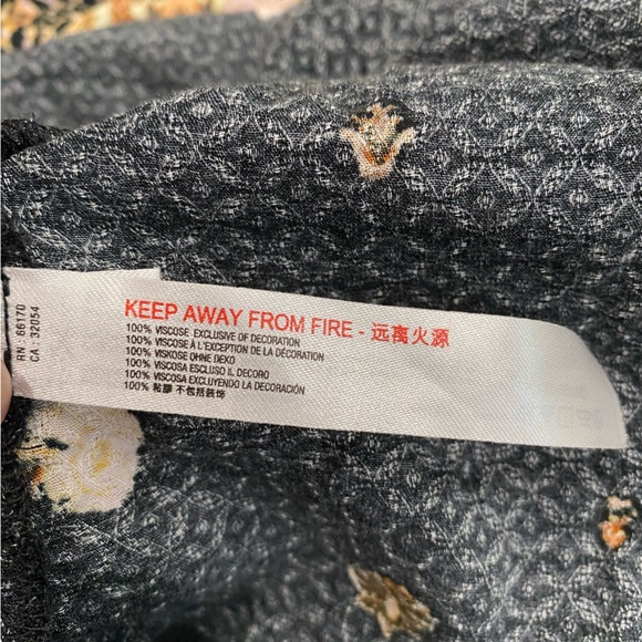 Free People Intimately Morning Song Printed Maxi Slip Dress Women Large Tank Top - Picture 11 of 12